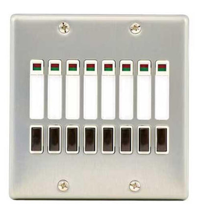 ２線式リモコンセレクタスイッチ 8回路 横型 WR6408K