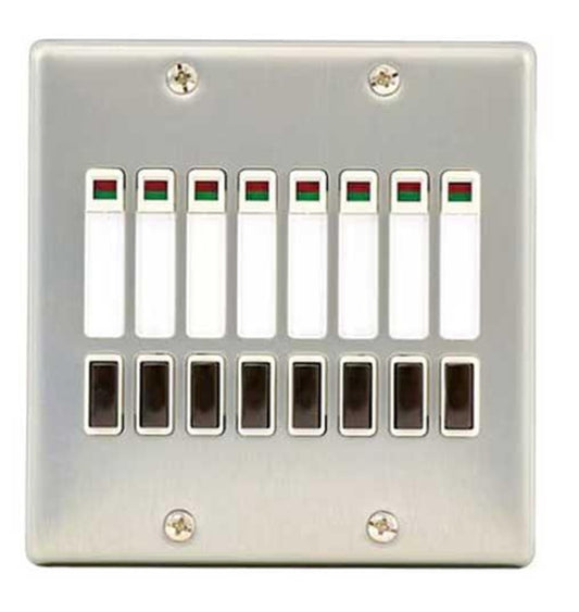 ２線式リモコンセレクタスイッチ 8回路 横型 WR6408K