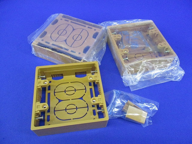 エフモール用 露出ボックス 2コ用 浅型(3個入) 型番不明