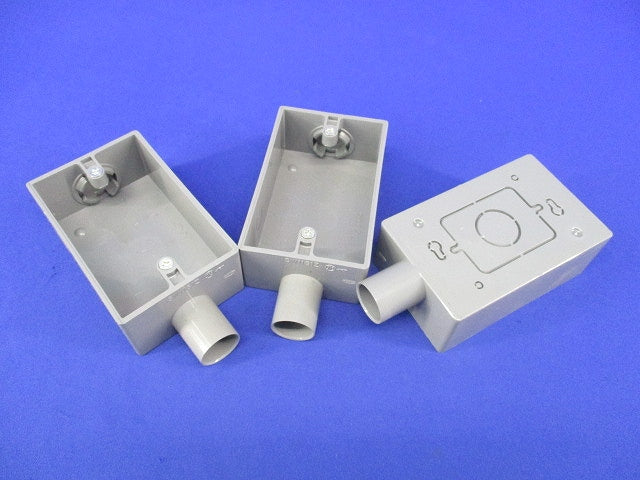 露出スイッチボックス(3個入)(グレー) SW1161Z