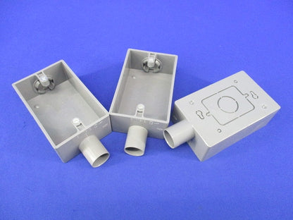 露出スイッチボックス(3個入)(グレー) SW1161Z