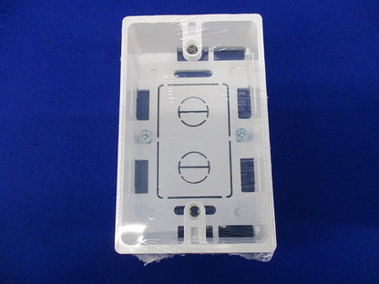 モール用スイッチボックス(3個入)(カベ白) MSB-1W