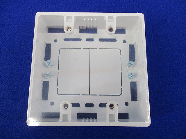 モール用スイッチボックス2ヶ用(2個入) MSB-2W