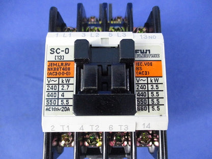 電磁接触器200V SC-0