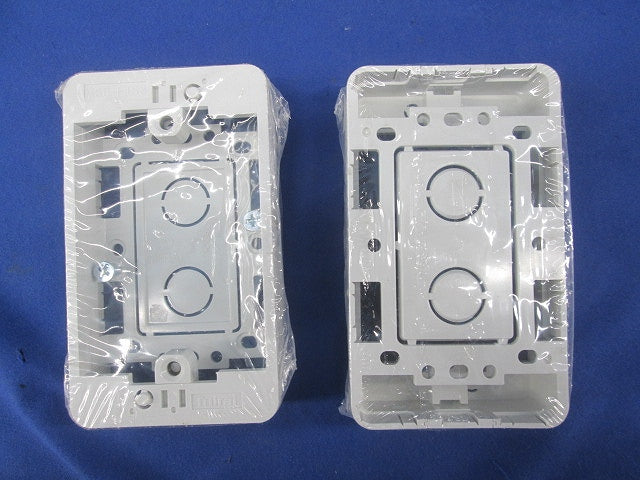 モール用スイッチボックス(3個入)ホワイト MSB-F1SS