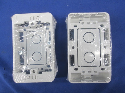 モール用スイッチボックス(3個入)ホワイト MSB-F1SS