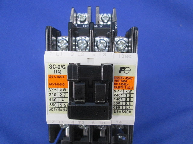 電磁開閉器DC24V SC-0/G