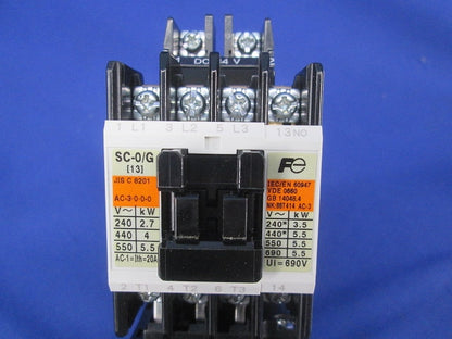 電磁開閉器DC24V SC-0/G