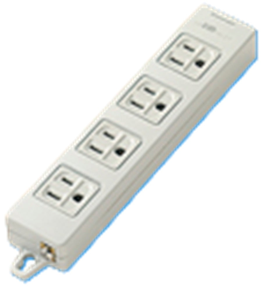 OAタップ 接地15A 4コ口 グレー マグネット付 WCH2304H