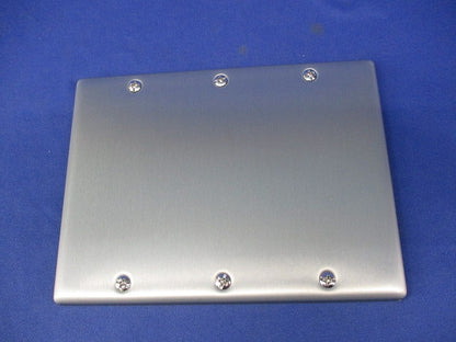 新金属カバープレート3連(取付枠付)(2枚入) WN7593