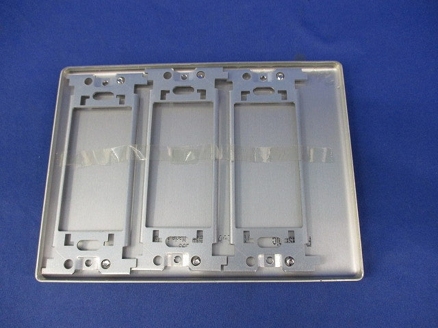 新金属カバープレート3連(取付枠付)(2枚入) WN7593