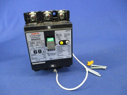漏電遮断器3P3E60A GBU-63EC