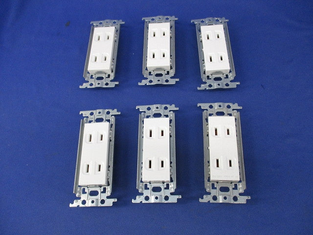 埋込ダブルコンセント(6個入)National WTF1502WK