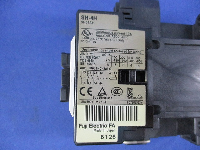 補助継電器200V SH-4H