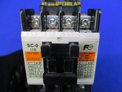 サーマルリレー付標準形電磁開閉器200V SC-0+TR-0N