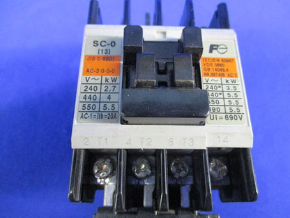 サーマルリレー付標準形電磁開閉器200V SC-0+TR-0N