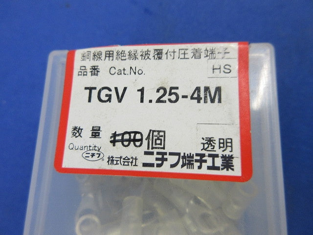 銅線用絶縁被覆付圧着端子(90個以上入) TGV1.25-4M