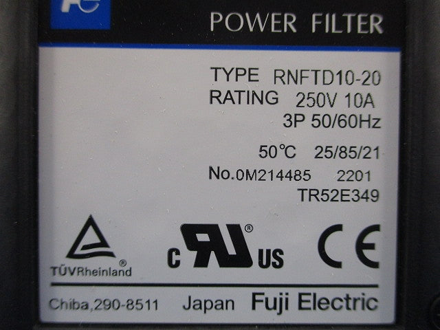 パワーフィルタ三相入力回路用レール取付タイプ RNFTD10-20