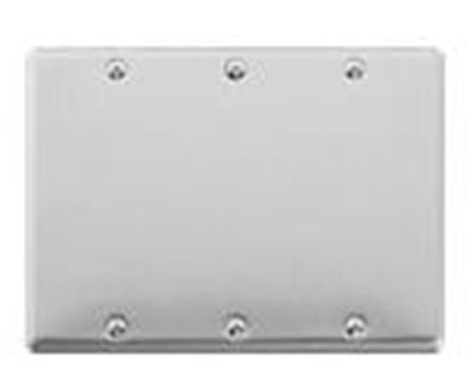 フルコート加工 新金属カバープレート 取付枠付 3連 5枚入 WN7593-05