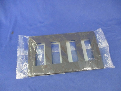 プレート 4連用12個口(ソフトブラック) NKP-3UF-4-SB