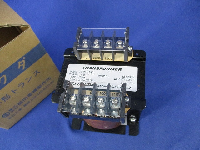単相複巻変圧器 FE21-200