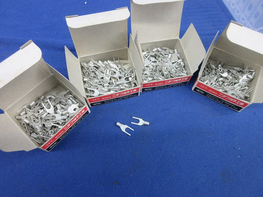 裸圧着端子(Y形・先開形)(300個以上入) 1.25Y-4N