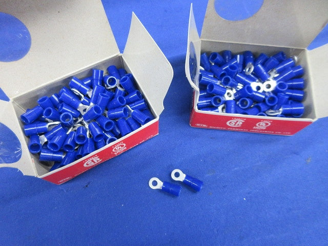 銅線用絶縁被覆付圧着端子(丸形 R形)(青)(150個以上入) TMEV2-3
