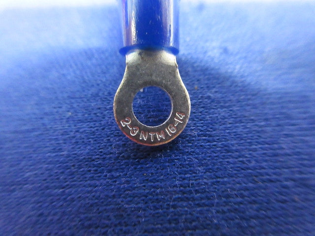 銅線用絶縁被覆付圧着端子(丸形 R形)(青)(150個以上入) TMEV2-3