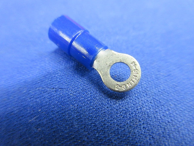 銅線用絶縁被覆付圧着端子(丸形 R形)(青)(150個以上入) TMEV2-3