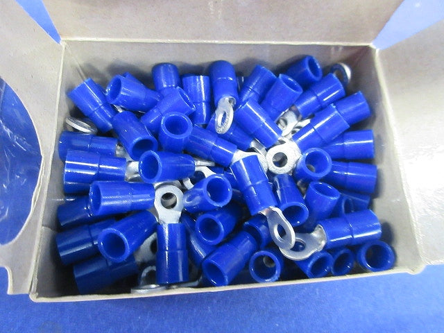 銅線用絶縁被覆付圧着端子(丸形 R形)(青)(150個以上入) TMEV2-3