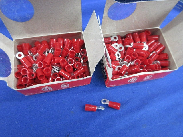 銅線用絶縁被覆付圧着端子(丸形 R形)(赤)(150個以上入) TMEV2-3