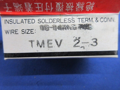 銅線用絶縁被覆付圧着端子(丸形 R形)(赤)(150個以上入) TMEV2-3