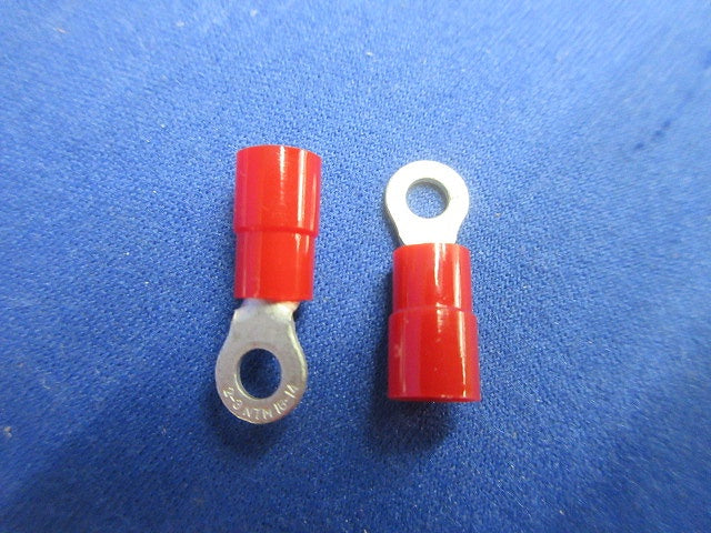 銅線用絶縁被覆付圧着端子(丸形 R形)(赤)(150個以上入) TMEV2-3