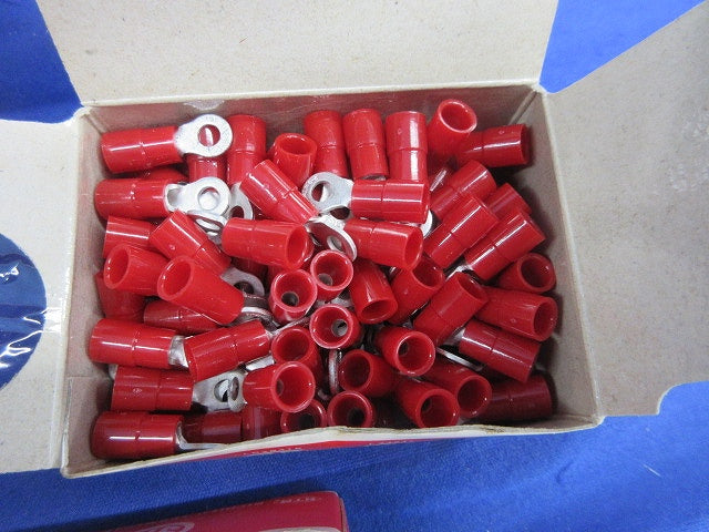 銅線用絶縁被覆付圧着端子(丸形 R形)(赤)(150個以上入) TMEV2-3