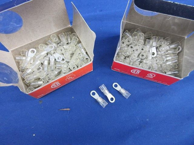 銅線用絶縁被覆付圧着端子(R形・丸形)(透明)(170個以上入) TMEV2-3.5S