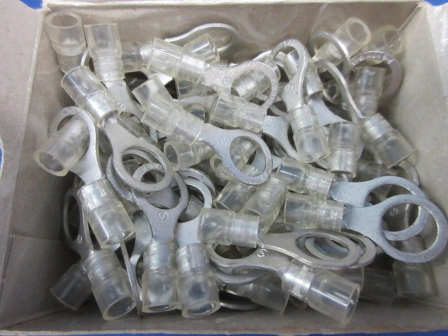 銅線用絶縁被覆付圧着端子(80個以上入)(丸形・R形)(透明) TMEV2-8