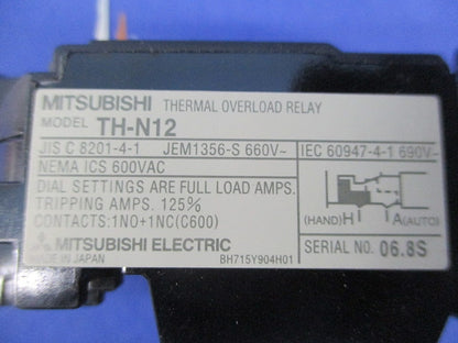 サーマルリレー9A TH-N12