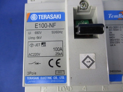 ノーヒューズブレーカ3P100A(テプラあり) E100-NF