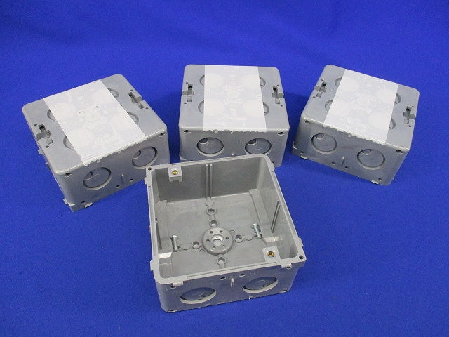 埋込四角アウトレットボックス(4個入)(グレー)(汚れ有) CDO-4B