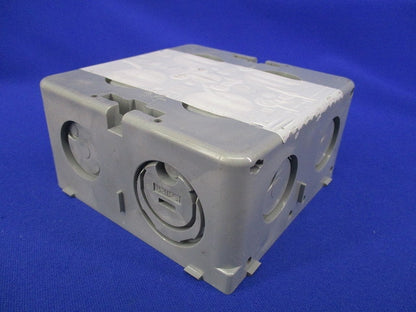 埋込四角アウトレットボックス(4個入)(グレー)(汚れ有) CDO-4B