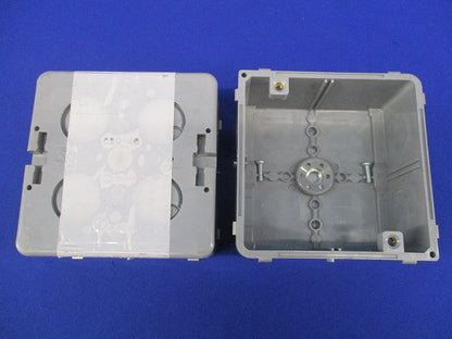 埋込四角アウトレットボックス(4個入)(グレー)(汚れ有) CDO-4B