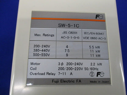 電磁開閉器200V SW-5-1C