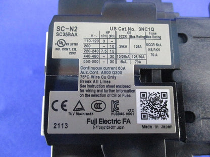 電磁接触器200V SC-N2