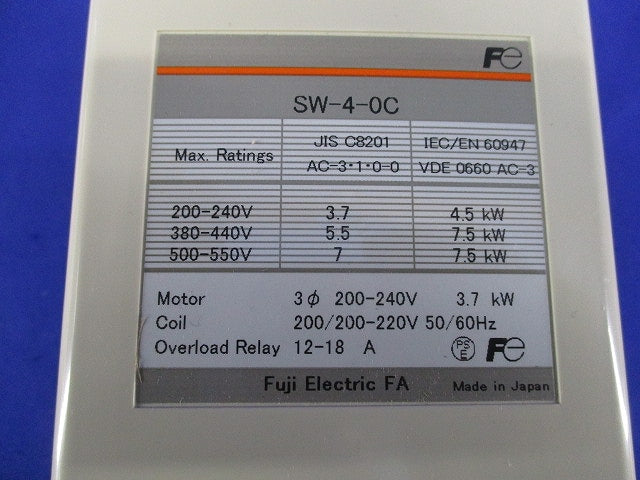 電磁開閉器 SW-4-0C