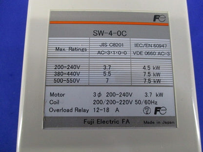 電磁開閉器 SW-4-0C