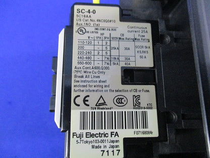 電磁開閉器 SW-4-0C