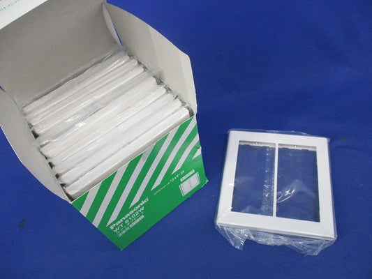 スイッチプレート2連用(11枚入)(ホワイト) WT8102W