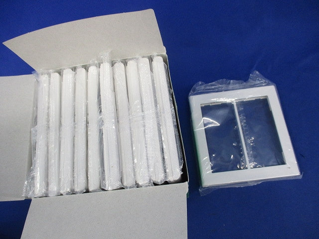 スイッチプレート2連用(11枚入)(ホワイト) WT8102W