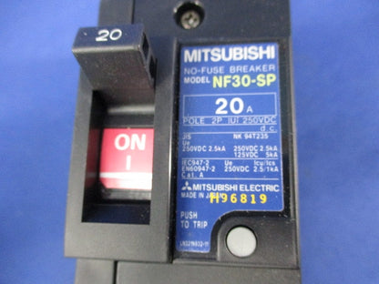 ノーヒューズ遮断器2P20A NF30-SP