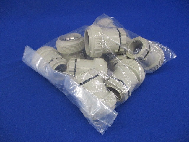 PF管用ワンタッチ防水型コネクタ ベージュ 10個入 FPK-28YP-10